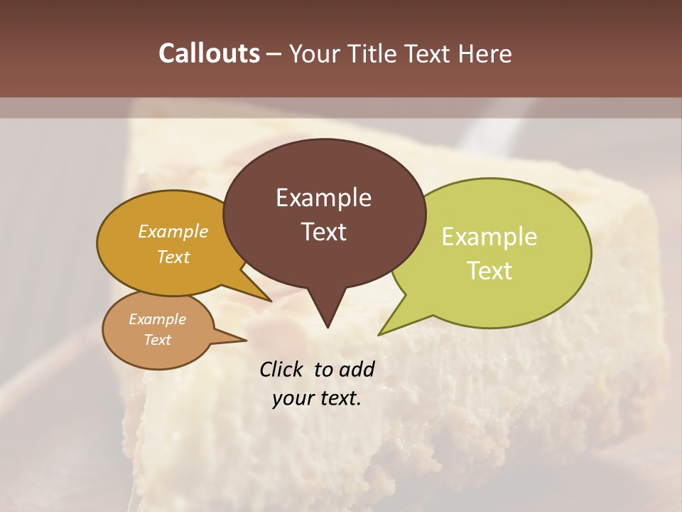 Closeup Wood Pie PowerPoint Template