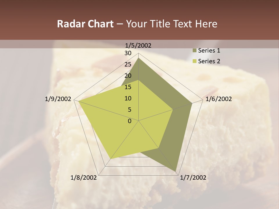 Closeup Wood Pie PowerPoint Template