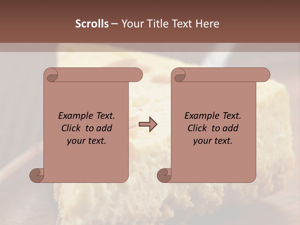 Closeup Wood Pie PowerPoint Template