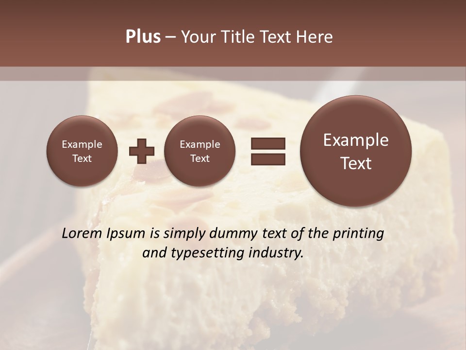 Closeup Wood Pie PowerPoint Template