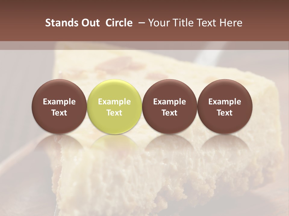 Closeup Wood Pie PowerPoint Template