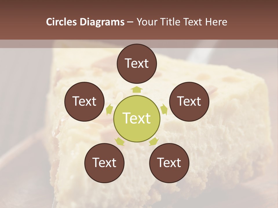 Closeup Wood Pie PowerPoint Template