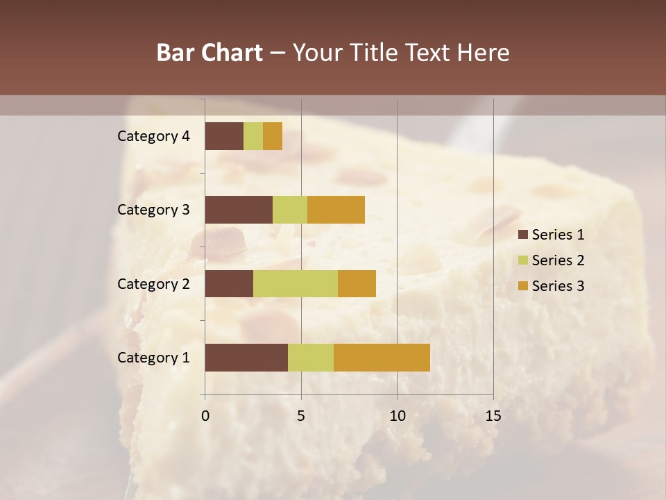 Closeup Wood Pie PowerPoint Template