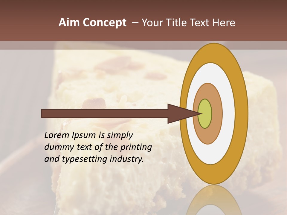 Closeup Wood Pie PowerPoint Template