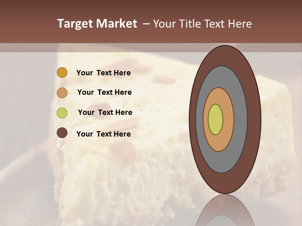 Closeup Wood Pie PowerPoint Template