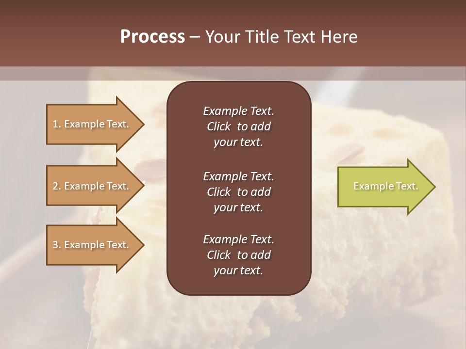Closeup Wood Pie PowerPoint Template