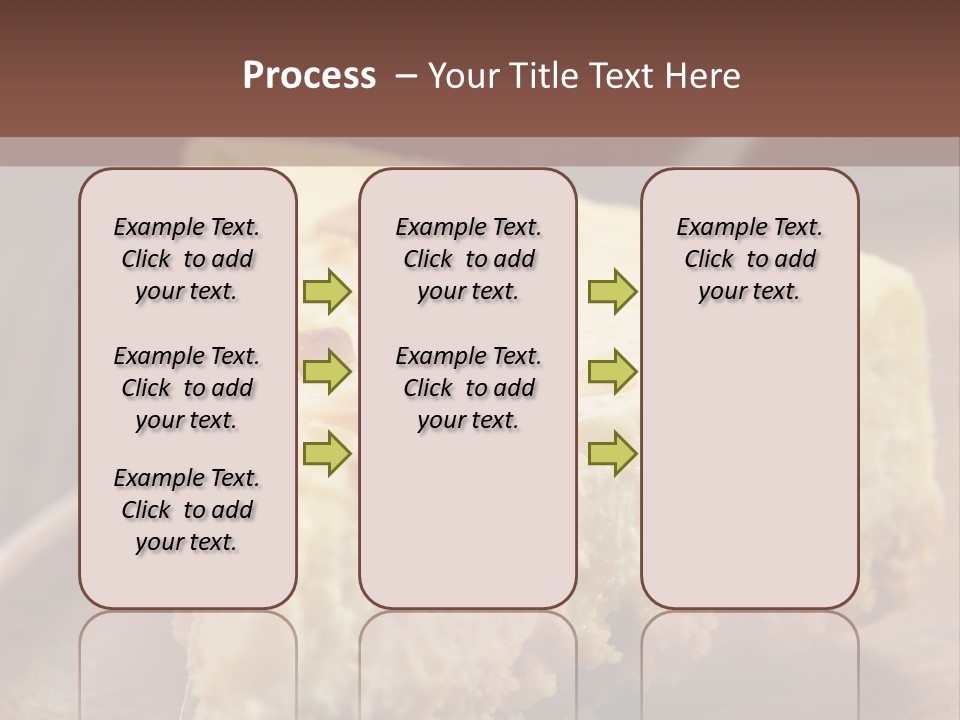Closeup Wood Pie PowerPoint Template