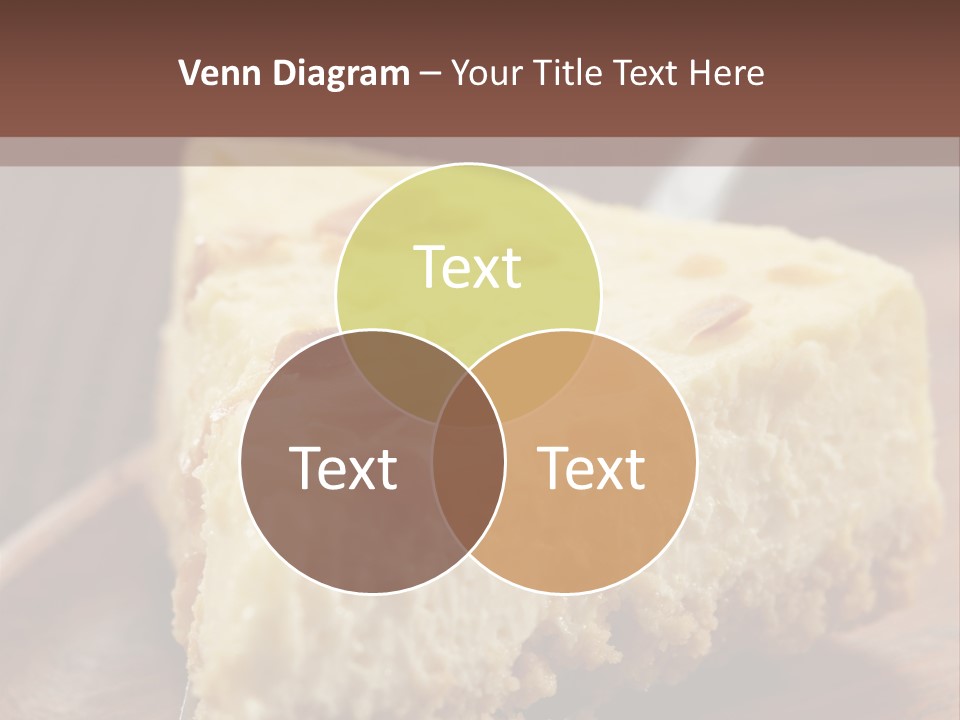 Closeup Wood Pie PowerPoint Template