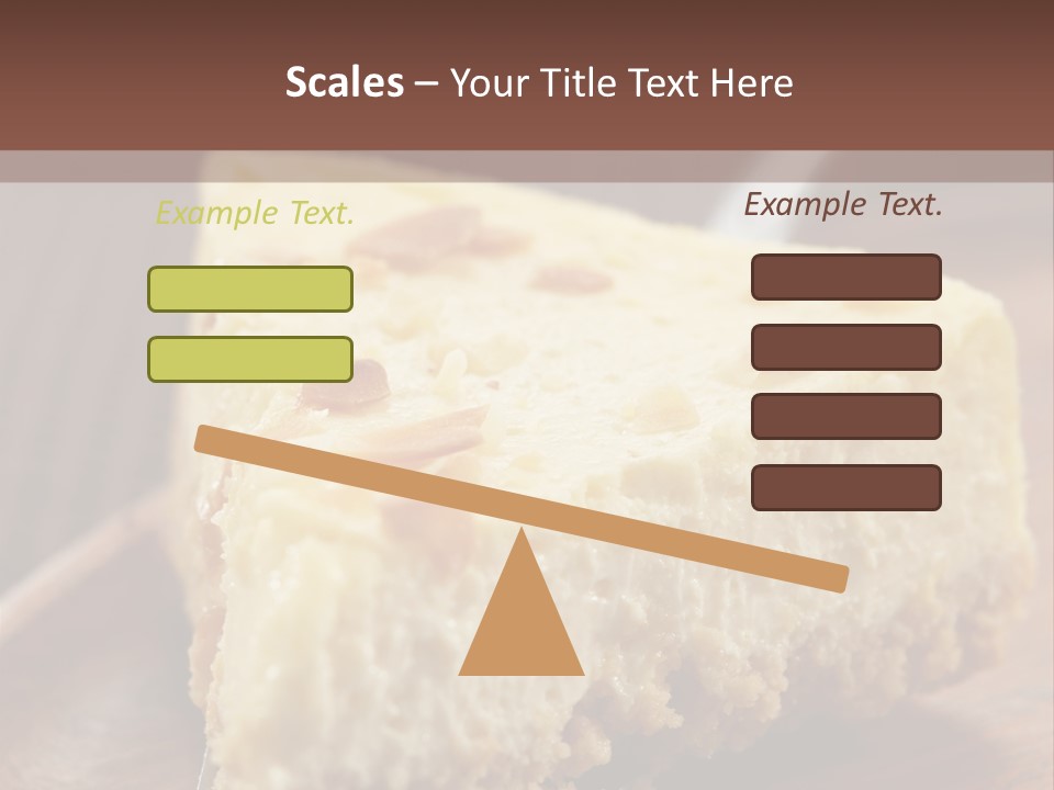 Closeup Wood Pie PowerPoint Template