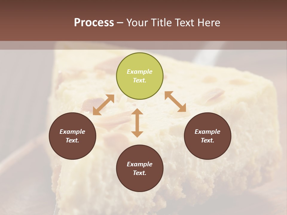 Closeup Wood Pie PowerPoint Template