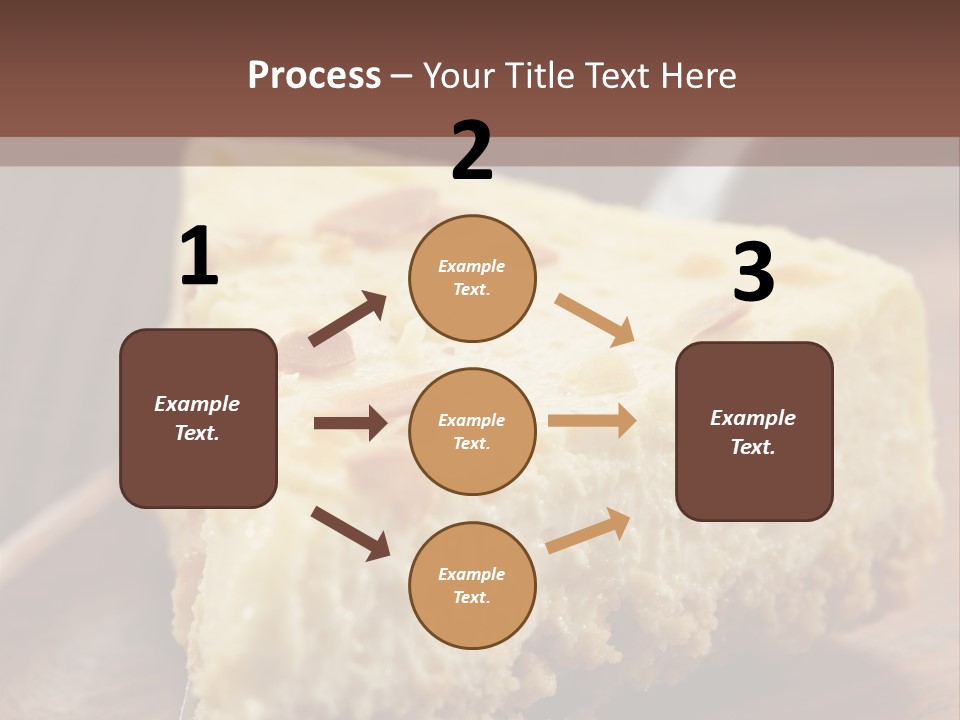 Closeup Wood Pie PowerPoint Template