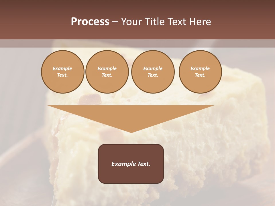 Closeup Wood Pie PowerPoint Template