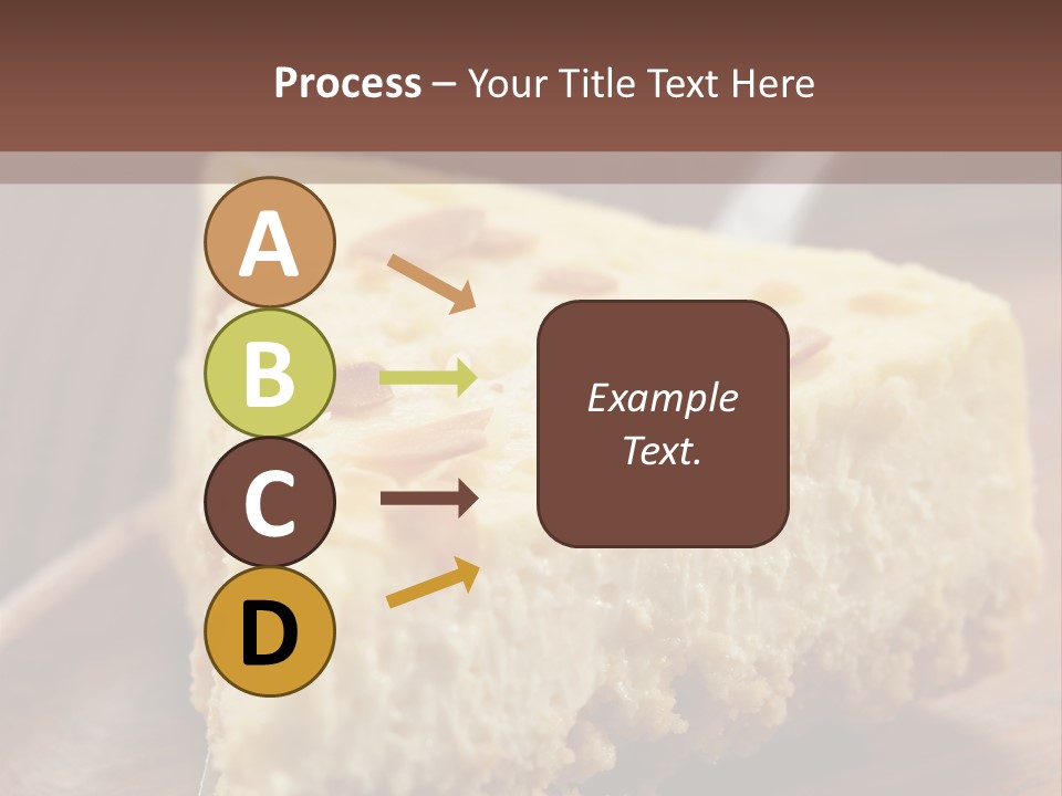 Closeup Wood Pie PowerPoint Template