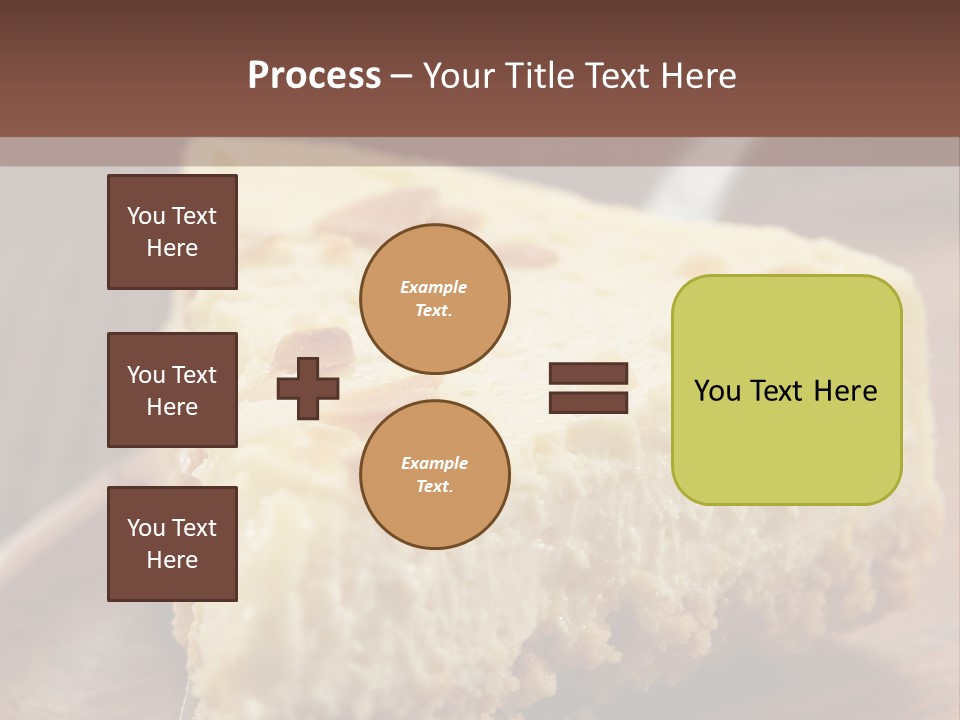 Closeup Wood Pie PowerPoint Template