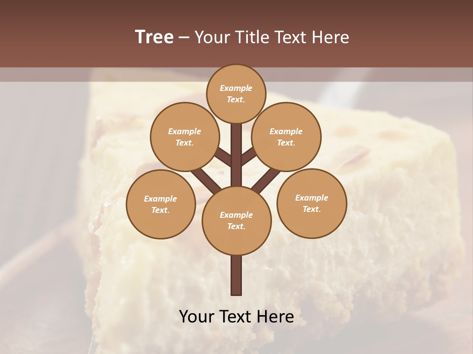 Closeup Wood Pie PowerPoint Template