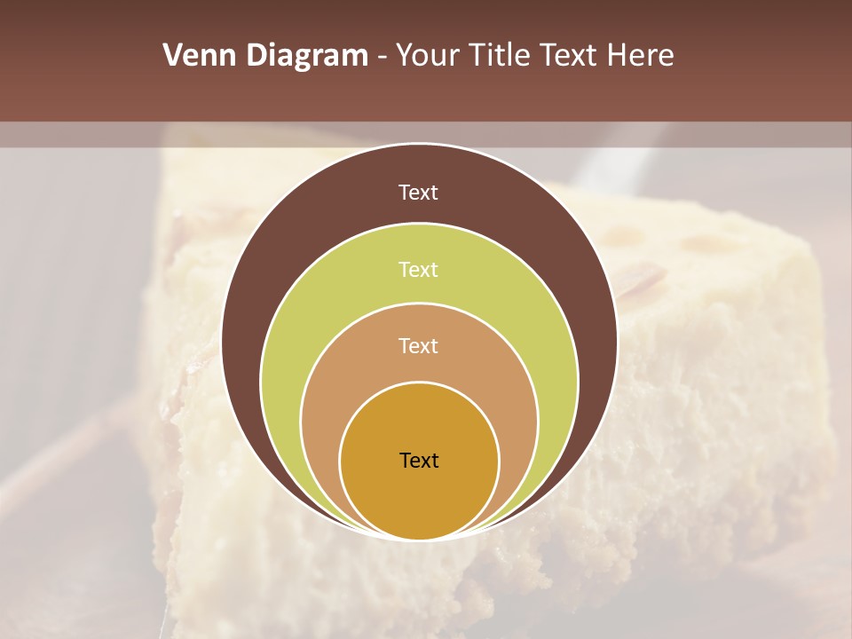 Closeup Wood Pie PowerPoint Template