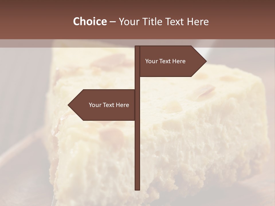 Closeup Wood Pie PowerPoint Template