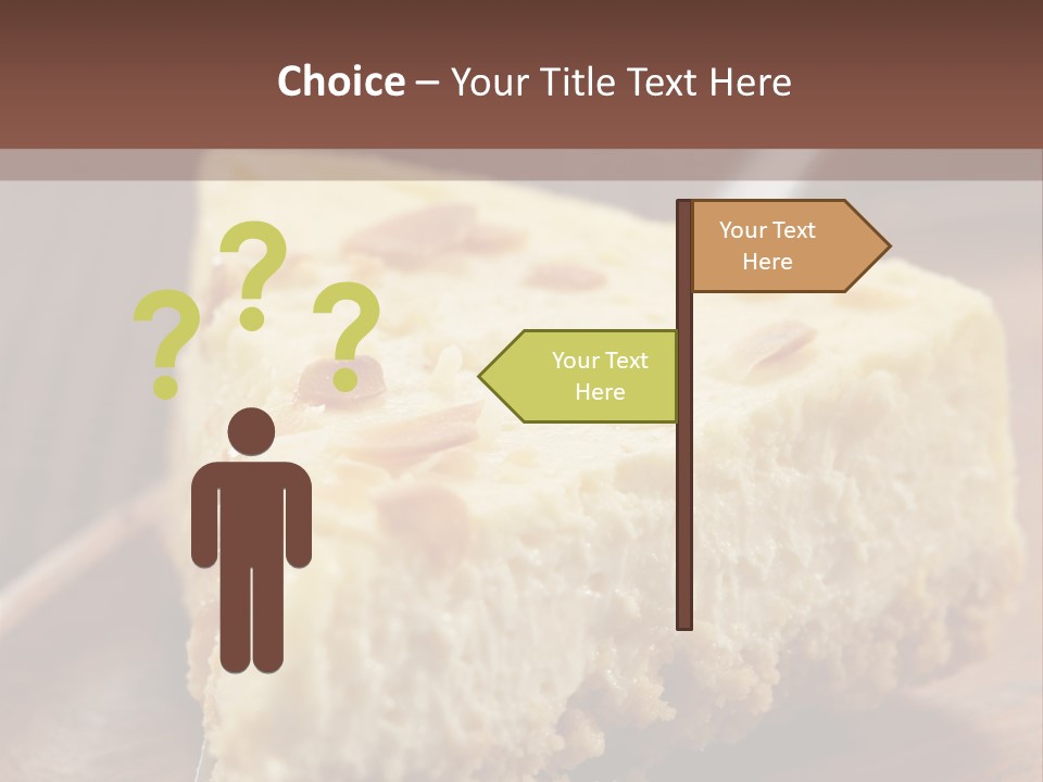 Closeup Wood Pie PowerPoint Template