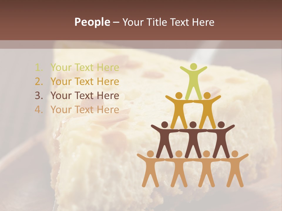 Closeup Wood Pie PowerPoint Template