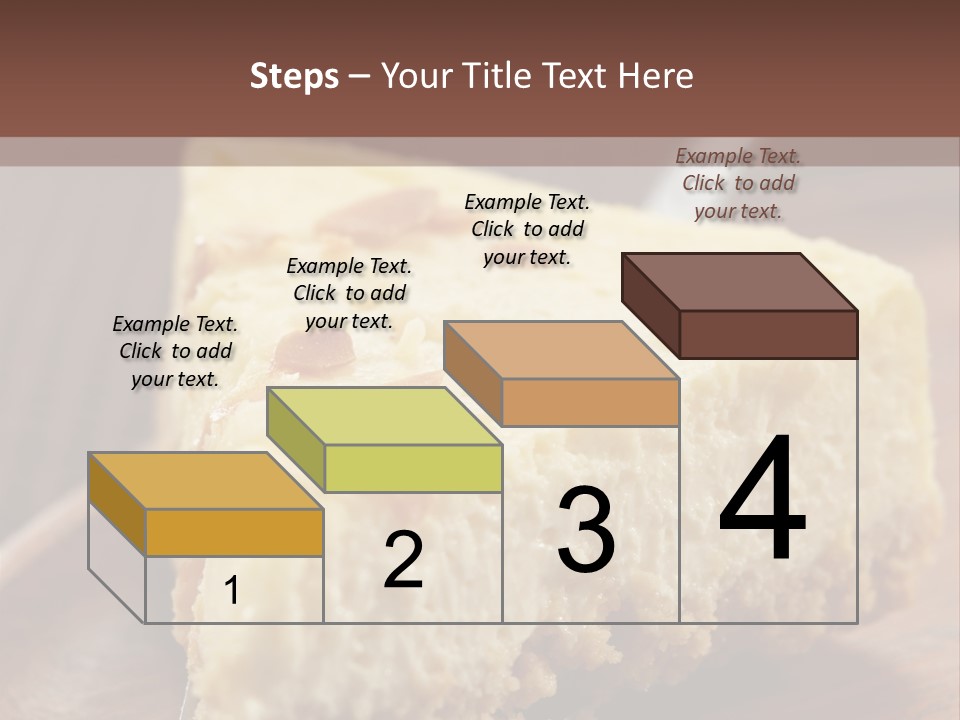 Closeup Wood Pie PowerPoint Template