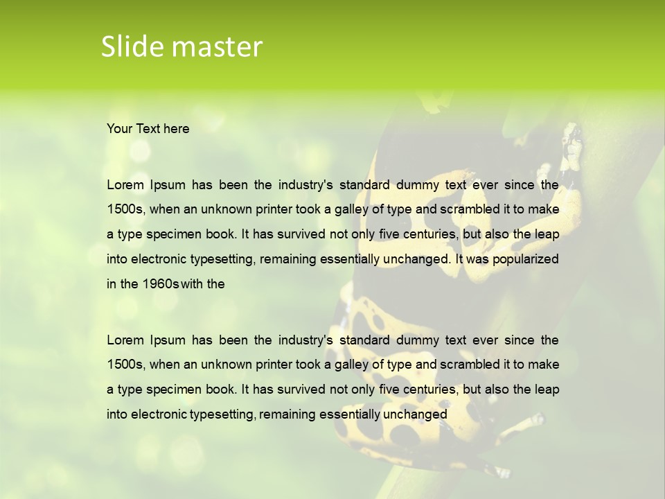 Ecology Reptile Poison PowerPoint Template