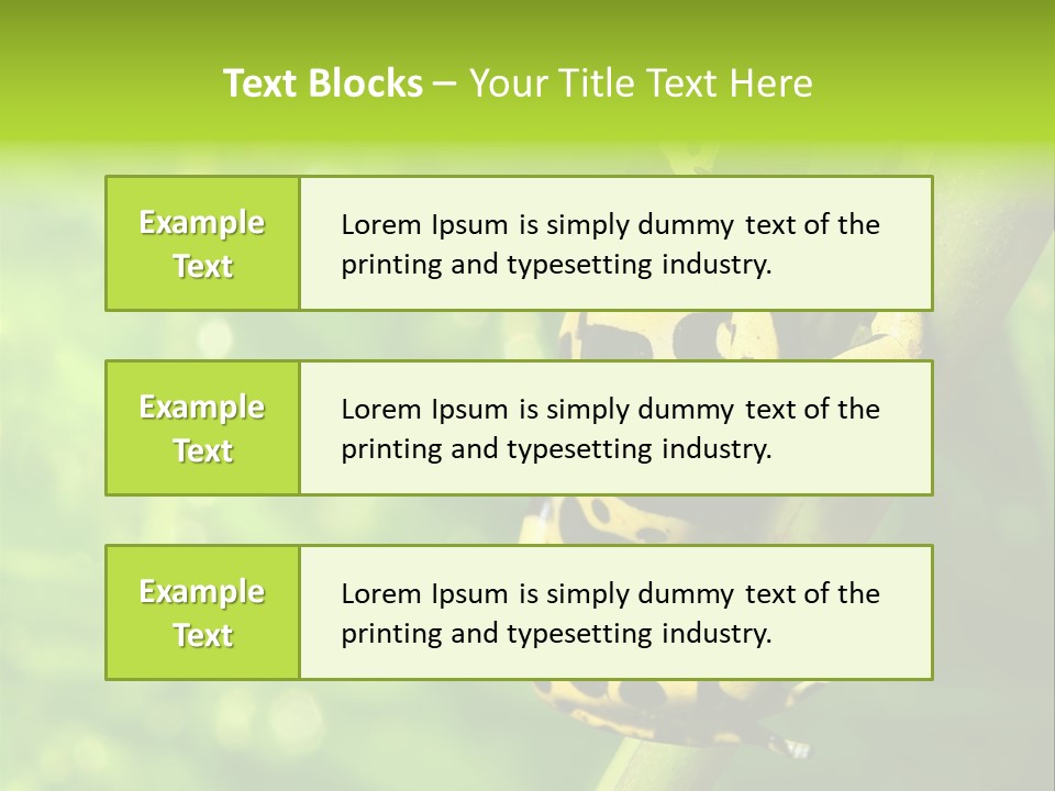 Ecology Reptile Poison PowerPoint Template