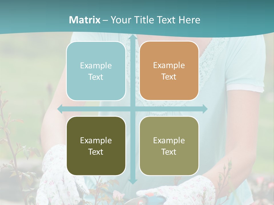 Female People Smiling PowerPoint Template