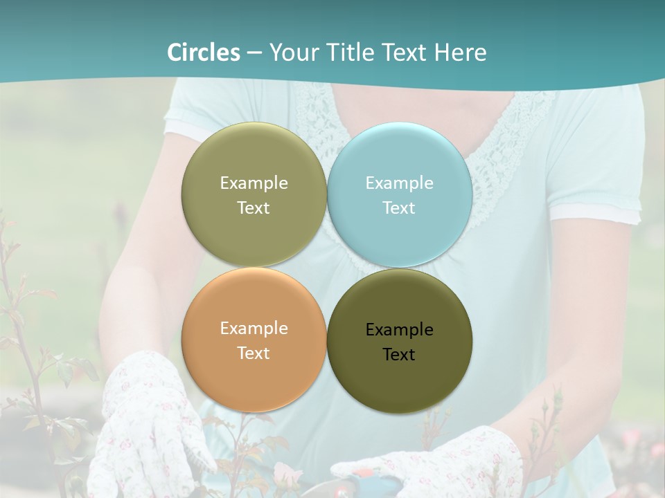 Female People Smiling PowerPoint Template