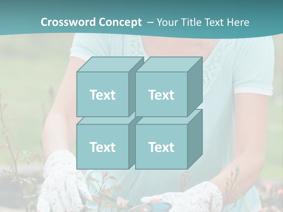 Female People Smiling PowerPoint Template