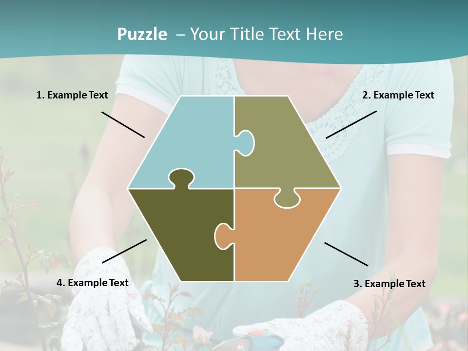 Female People Smiling PowerPoint Template