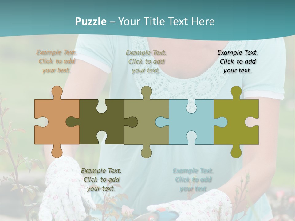 Female People Smiling PowerPoint Template