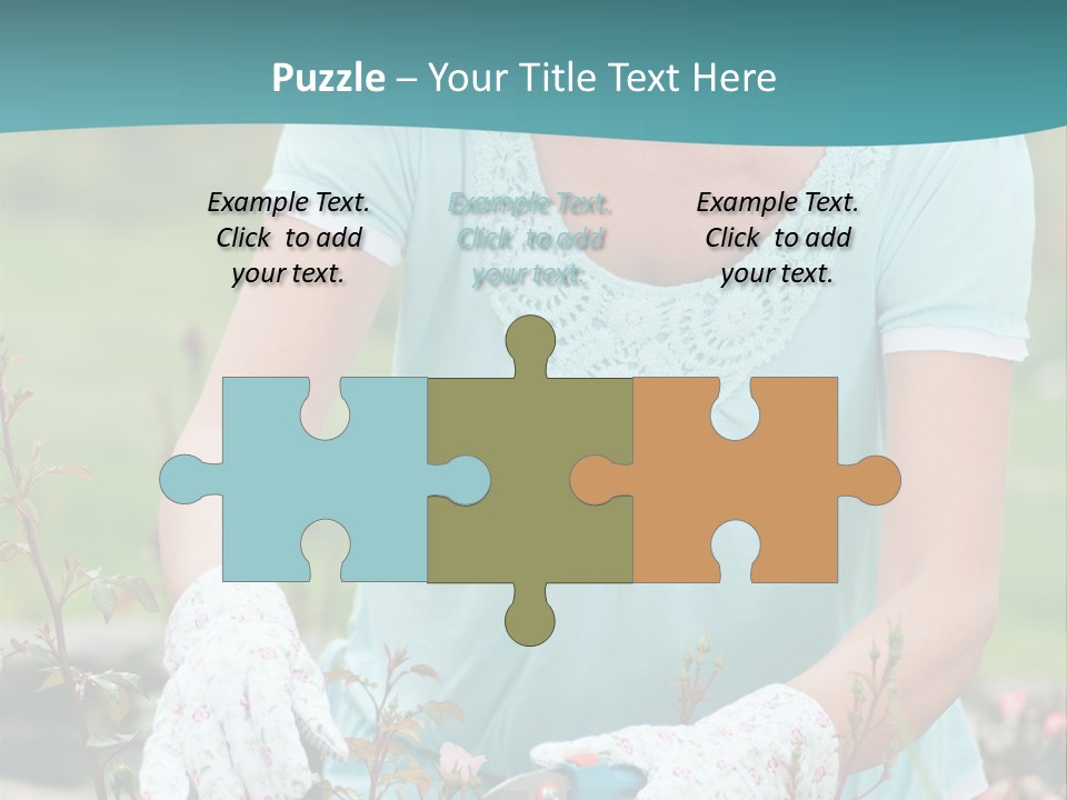 Female People Smiling PowerPoint Template