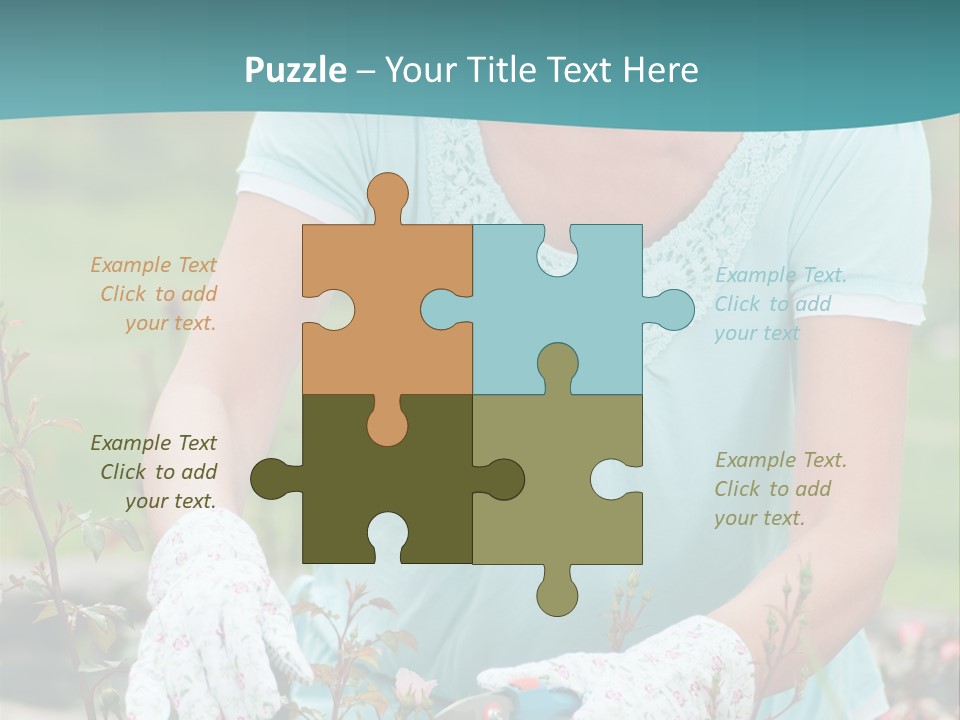 Female People Smiling PowerPoint Template