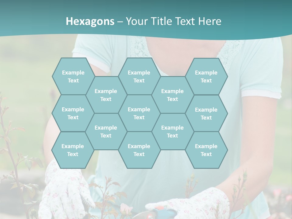 Female People Smiling PowerPoint Template