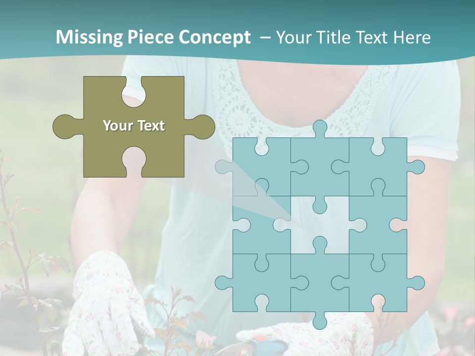 Female People Smiling PowerPoint Template