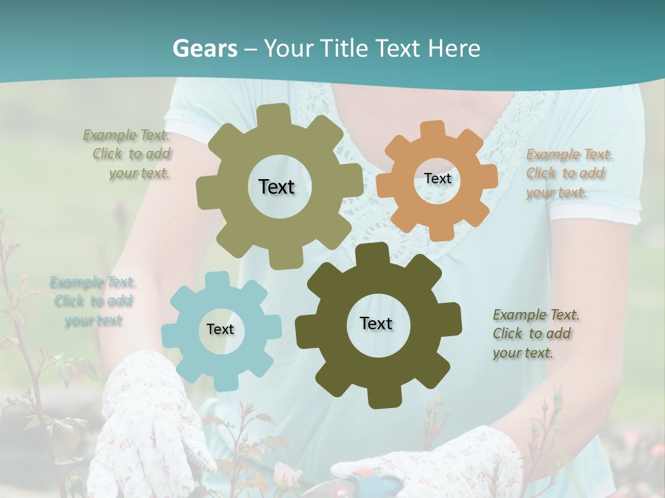 Female People Smiling PowerPoint Template