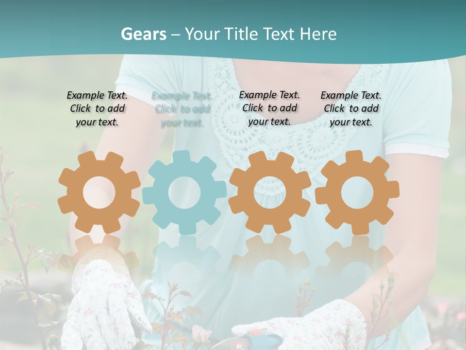 Female People Smiling PowerPoint Template