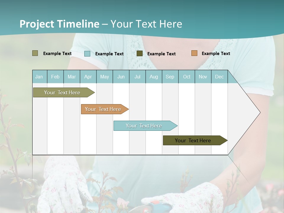 Female People Smiling PowerPoint Template