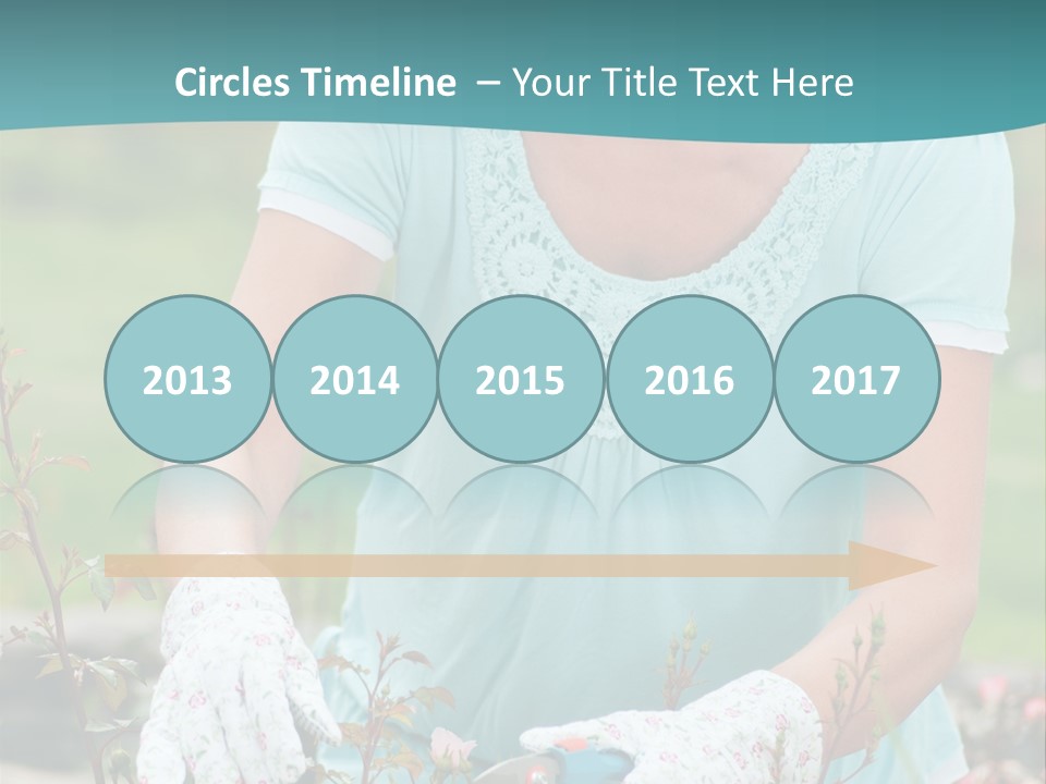 Female People Smiling PowerPoint Template