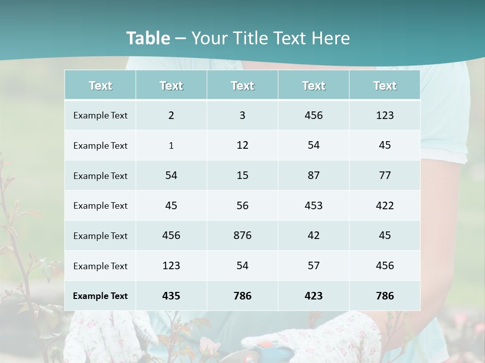 Female People Smiling PowerPoint Template