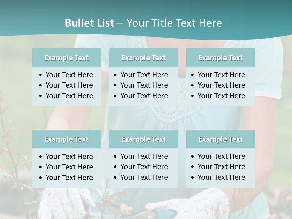 Female People Smiling PowerPoint Template