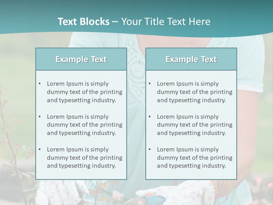 Female People Smiling PowerPoint Template