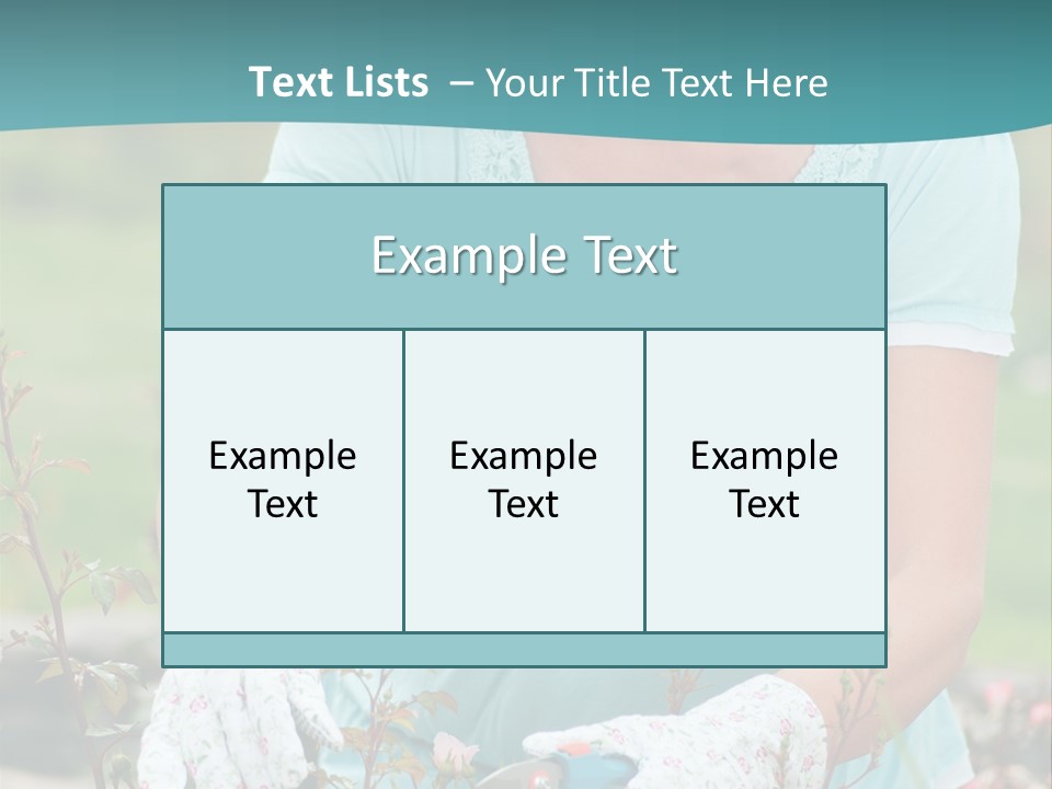 Female People Smiling PowerPoint Template
