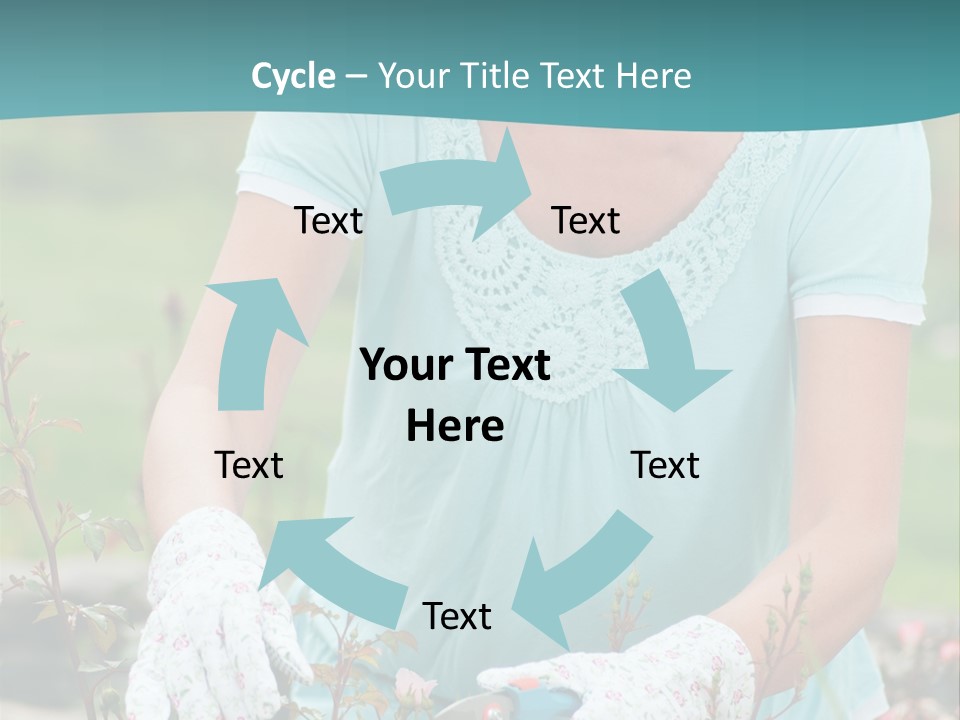 Female People Smiling PowerPoint Template