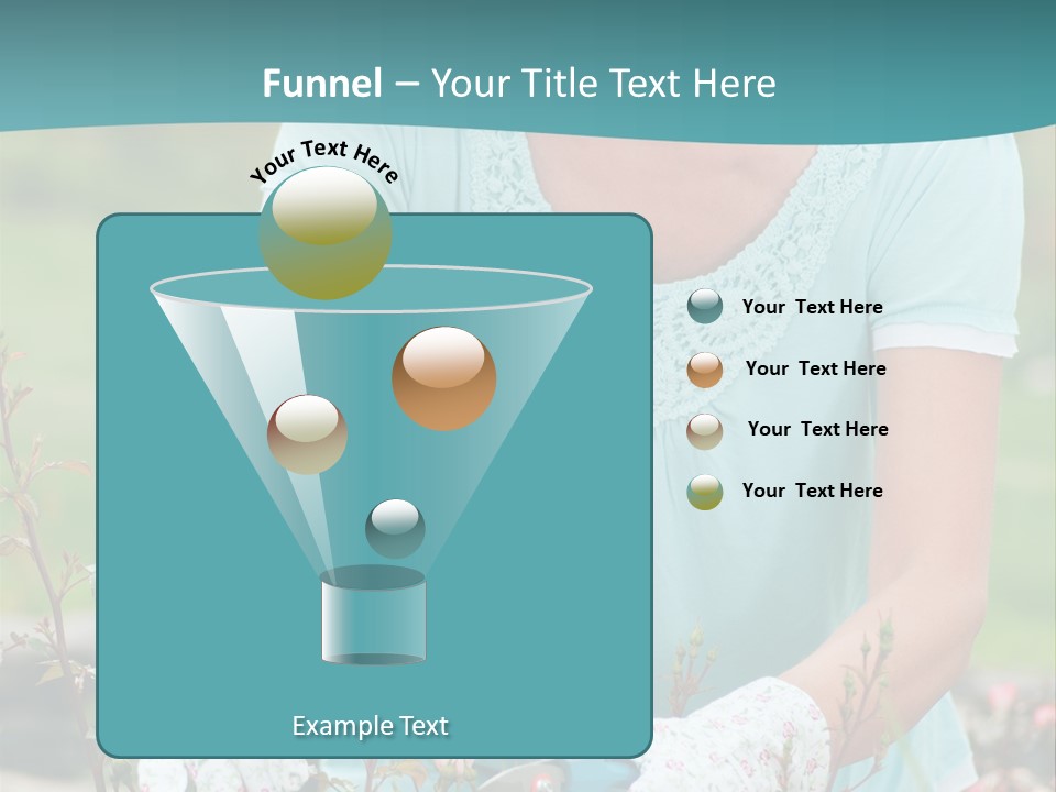 Female People Smiling PowerPoint Template