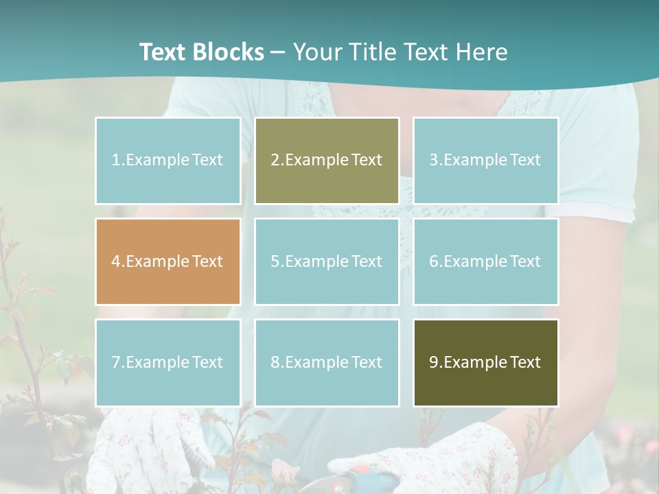 Female People Smiling PowerPoint Template