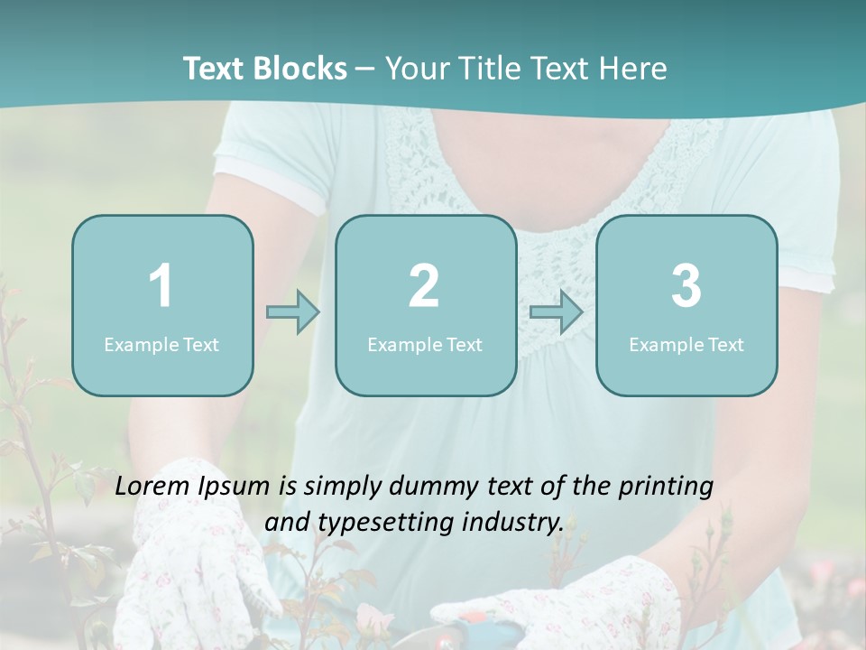 Female People Smiling PowerPoint Template