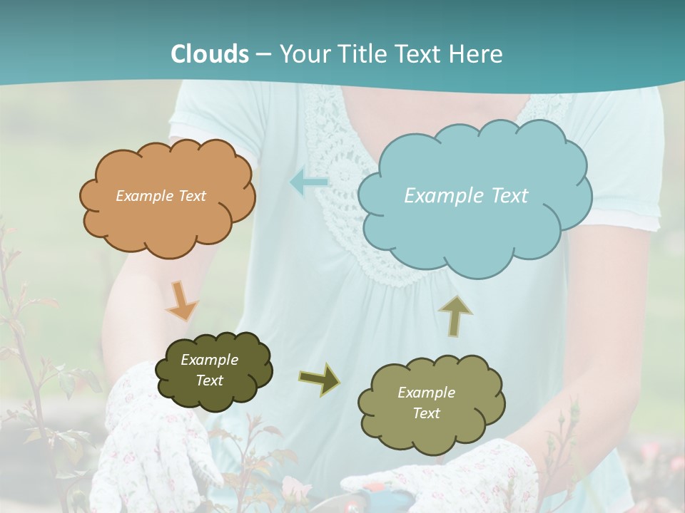 Female People Smiling PowerPoint Template