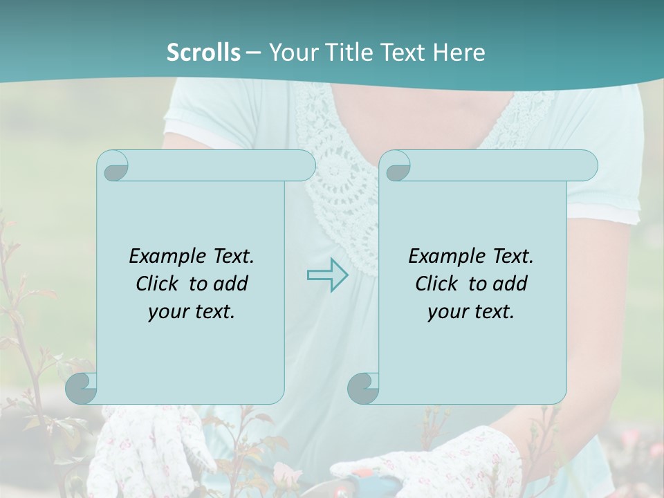 Female People Smiling PowerPoint Template