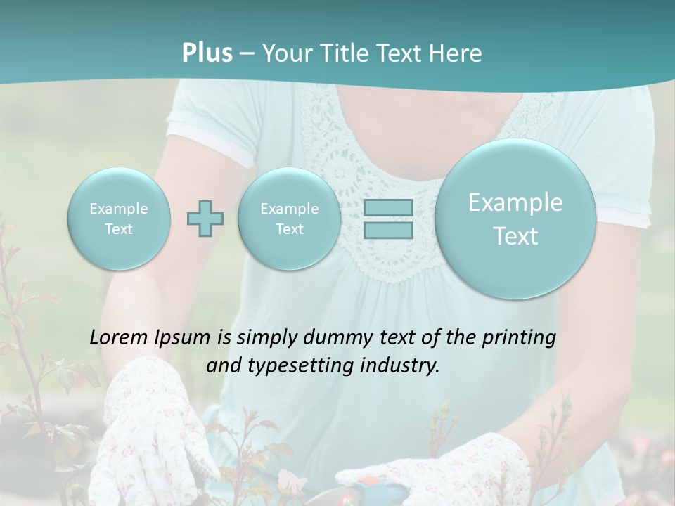 Female People Smiling PowerPoint Template